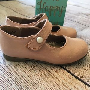 Rachel Shoes Mary Janes Sz 8 Rose w/glitter GUC